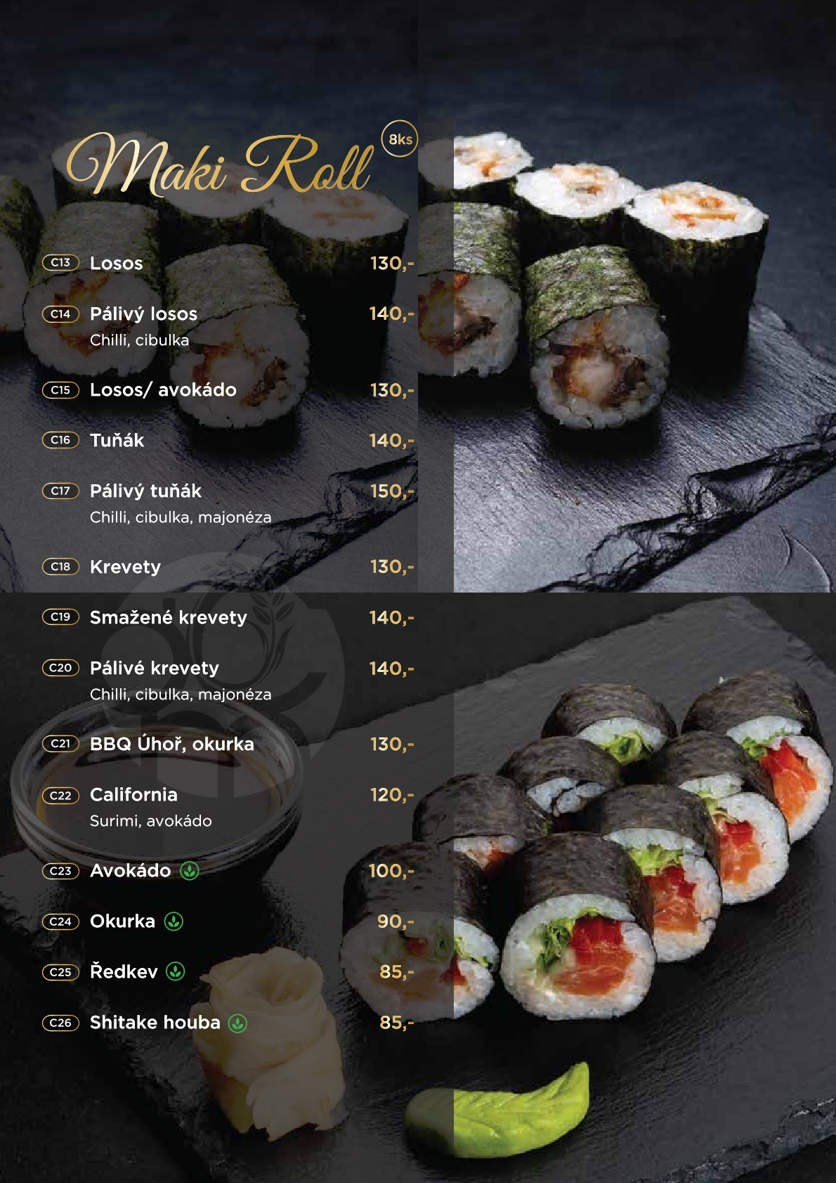 Maki Roll – Oblíbené japonské sushi rolky plné chuti