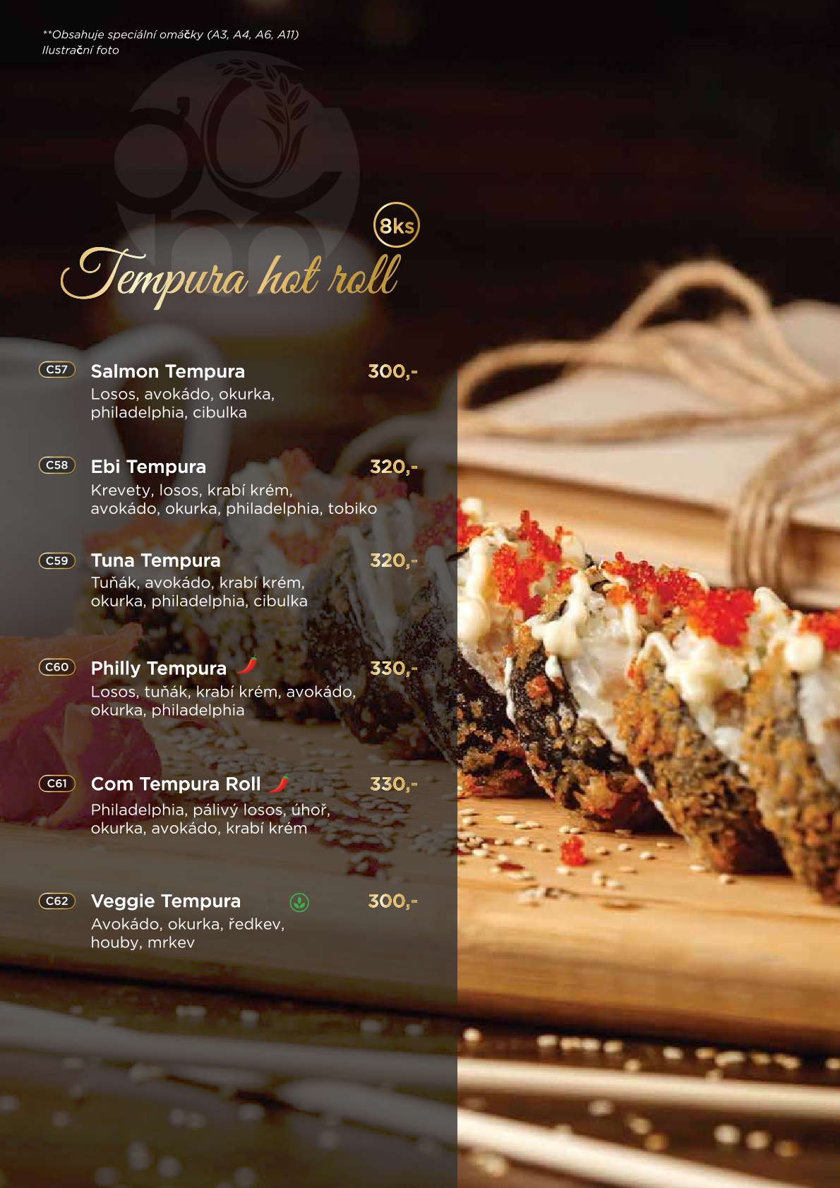 Tempura Hot Roll – Křupavé smažené sushi rolky plné chuti