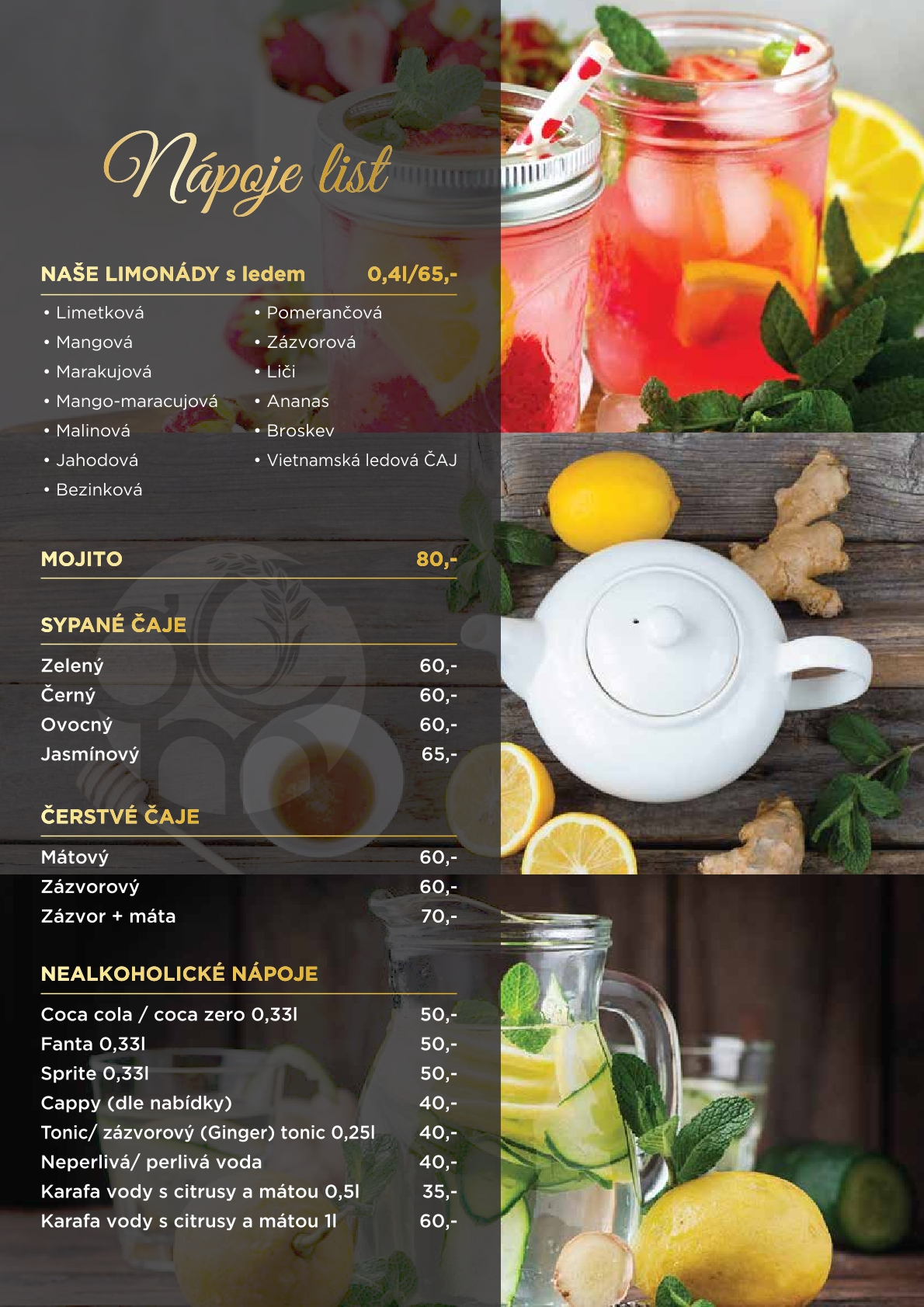 Nápoje List – Vyberte si z naší bohaté nabídky nápojů