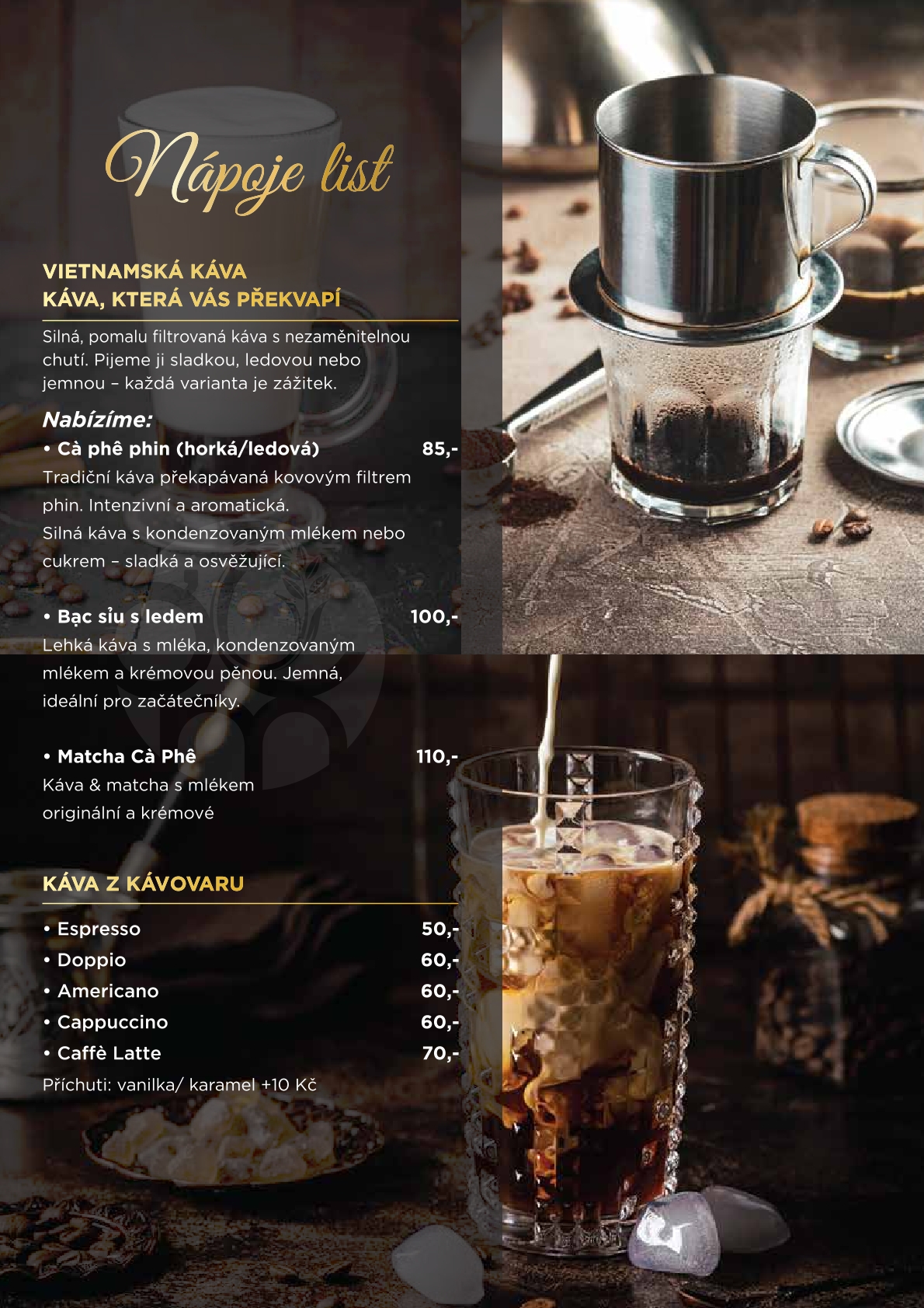 Nápoje List – Vyberte si z naší bohaté nabídky nápojů